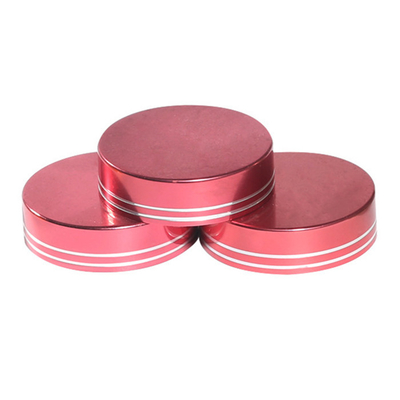 Rose Red Plastic fless hoofdletters 89mm Kruikdeksel jat Bewijs voor Kosmetische Container