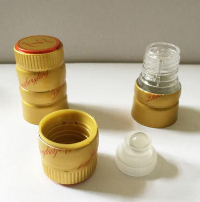 32.5x53mm Johnnie Walker Whisky fles hoofdletters Custom Gemaakt Gouden Plastic Aluminium